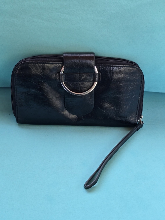 Ginger Michelle Handbags - Ginger Michelle Italian Leather Wallet Wristlet - Black